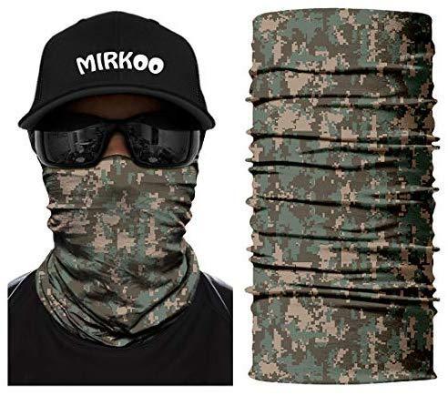 MIRKOO Microfiber Polyester Multifunctional Seamless Multifunctional UV Headwear motorcycle face cover Magic Scarf Neck Gaiter for Motorcycling Hiking Cycling Ski Snowboard face mask(888)