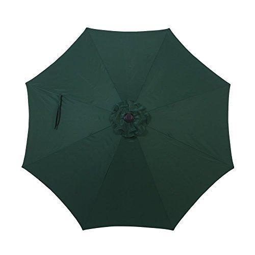 Grand Patio 10 FT Super Sturdy Aluminum Patio Umbrella, UV Protected Outdoor Umbrella, Green