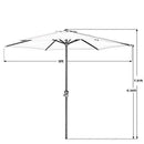 Grand Patio 10 FT Super Sturdy Aluminum Patio Umbrella, UV Protected Outdoor Umbrella, Green