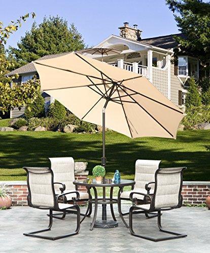 Grand Patio 10 FT Super Sturdy Aluminum Patio Umbrella, UV Protected Outdoor Umbrella, Green