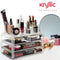Acrylic Vanity Makeup Cosmetic Organizer -16 slot 4 box drawer storage organizers for make up brushes lipstick lipgloss brush palette! Countertop organization holder for bathroom & bedroom accessories