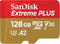 SanDisk Extreme 128GB microSDXC UHS-3 Card - SDSQXAF-128G-GN6MA [Newest Version]