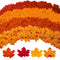 GiBot 400 Pcs Artificial Maple Leaves 4 Colors Fake Fall Leaves Silk Autumn Leaves