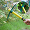 Pick Mattock Hoe, KINJOEK Forged Weeding Garden Pick Axe with 15 Inch Fiberglass Handle for Loosening Soil, Gardening, Camping or Prospecting