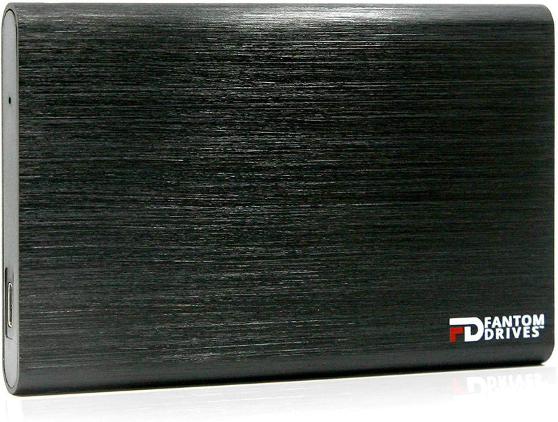 Fantom Drives 2TB Portable SSHD (Solid State Hybrid Drive) - USB 3.1 Gen 2 Type-C 10Gb/s - Black