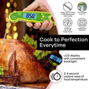 A ALPS Meat Probe Thermometer with Dual Probe, Big Digital Screen and Alarm - Meat Thermometer Instant Read Oven Safe - Meat Thermometers for Cooking, Grilling & Roasting