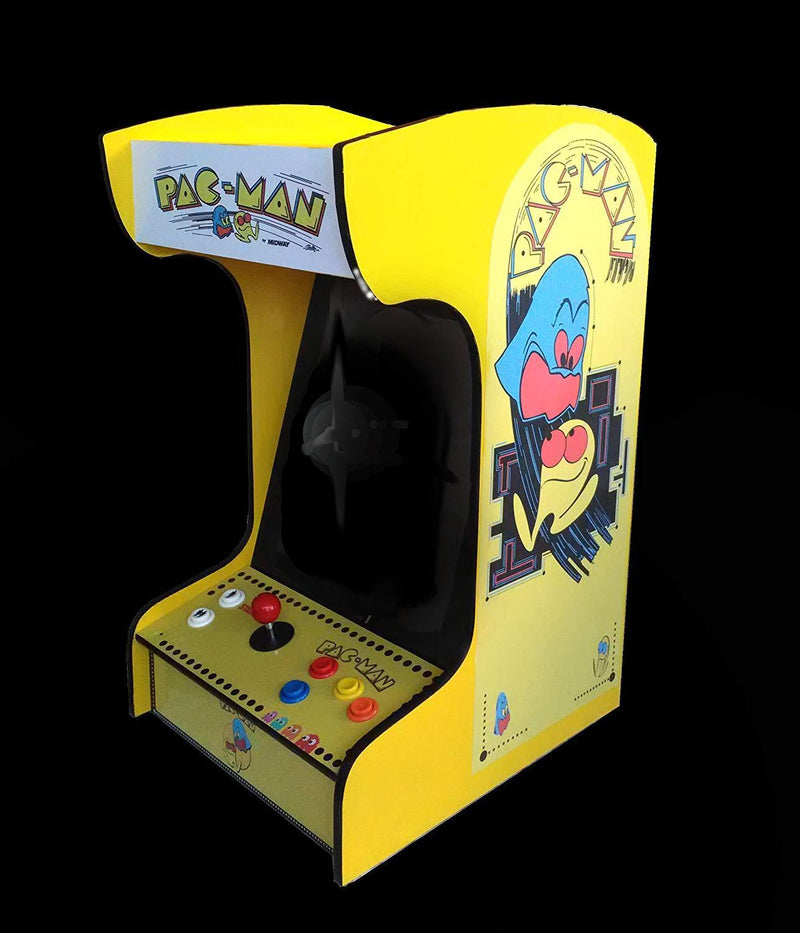 Retro Arcade Machine with 412 Games -Tabletop/Bartop - All The Classics - Perfect for Man Caves, Bars and Game Rooms! (Yellow)