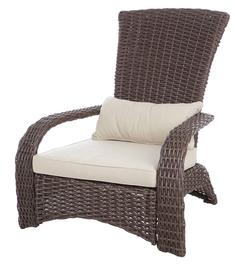 Patio Sense Coconino Wicker Adirondack Chair