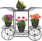 Sorbus Garden Cart Stand & Flower Pot Plant Holder Display Rack, 6 Tiers, Parisian Style - Perfect for Home, Garden, Patio (Black)