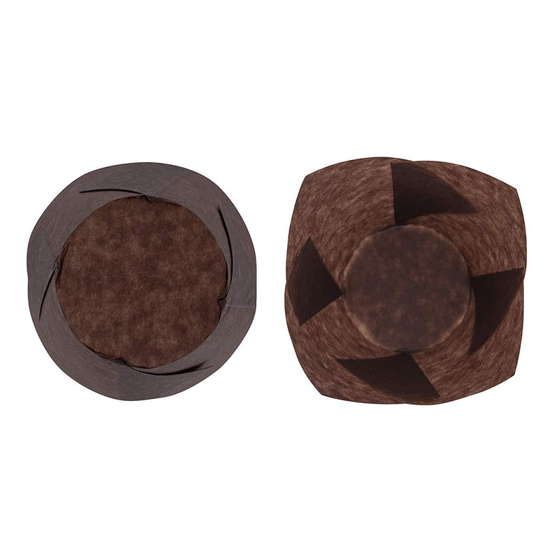 Tulip Cupcake Liners - Brown for Standard Size Cupcakes and Muffins - 120 Pieces per Box - Perfect for Extra Toppings on a Cupcake by Zenlogy
