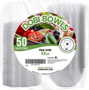 DOBI [50 Pack - 32 oz.] Salad to-Go Containers - Clear Plastic Disposable Salad Bowls with Airtight Lids, Standard Size