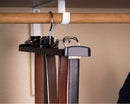 Tenby Living Black Belt Rack, Organizer, Hanger, Holder - Stylish Belt Rack, Sturdy ABS Plastic