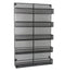 ESYLIFE 5 Tier Wall Mount Spice Rack Organizer Kitchen Spice Storage Shelf - Made of Sturdy Punching Net, White