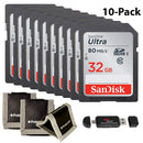 Calumet Sandisk Ultra SDHC 32GB 80MB/S C10 Flash Memory Card (SDSDUNC-032G-AN6IN) 2 Pack