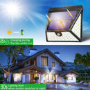 Solar Lights Outdoor, Mitaohoh 82 LEDs Wireless Waterproof Solar Motion Sensor Light Outdoor with 3 Sided Illumination and 270° Wide Angle for Garden, Yard, Fence, Step, Front Door (4 Pack)
