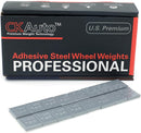 CKAuto 1/4oz, 0.25oz, Black, Adhesive Stick on Wheel Weights, EasyPeel Tape. Cars, Trucks, SUVs, Motorcycles, Low Profile, 60 oz/Box, U.S. OEM Quality, (240pcs)