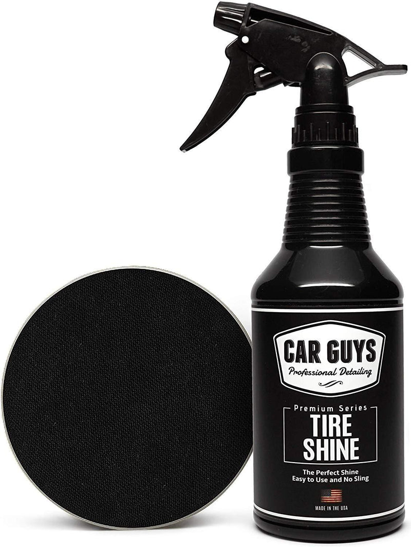 Tire Shine Spray - Best Tire Dressing Car Care Kit for Car Tires After a Car Wash - Car Detailing Kit for Wheels and Tires with Included Tire Shine Applicator - by Car Guys Auto Detailing Supplies