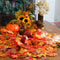 GiBot 400 Pcs Artificial Maple Leaves 4 Colors Fake Fall Leaves Silk Autumn Leaves