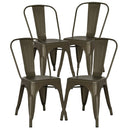 Poly and Bark Trattoria Side Chair in Black (Set of 4)