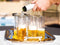 Plastic Champagne Flutes with GOLD RIM SET OF 24 | 9 Oz STEMLESS | Disposable | BPA-FREE | Shatterproof | Clear Toasting Glasses | Recyclable | Perfect for Weddings Party Events Holidays