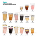 Clear Plastic Cups | 9 oz. 100 Pack | Hard Disposable Cups | Plastic Wine Cups | Plastic Cocktail Glasses | Plastic Drinking Cups | Small Plastic Party Punch Cups | Bulk Party Wedding Tumblers