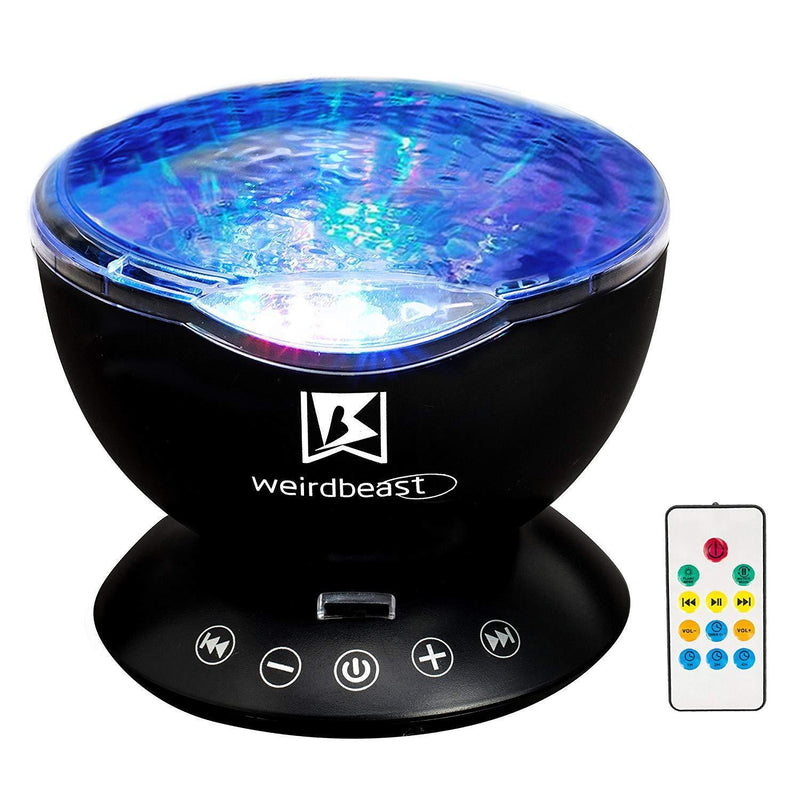 [GENERATION 3]Weirdbeast Remote Control Ocean Wave Project Sleep Night Lights with Built-in Ambient Audio Bedroom Living Room Decoration Lamp for Kids/Adult - Light Up Your Life