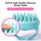 Desentie Hair Scalp Massager Exfoliating Personal Massager Brush With Silicone Spikes for Shampoo Scrubbing and Stimulating Hair Growth Green