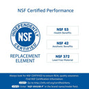 AQUACREST DA29-00020B Refrigerator Water Filter, NSF 53&42 Certified to Reduce 99% of Lead, Cyst & More, Compatible with Samsung DA29-00020B, DA29-00020A, DA97-08006A, HAF-CIN/EXP, 46-9101 (Pack of 3)