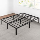 Best Price Mattress Queen Bed Frame - 14 Inch Metal Platform Beds w/ Heavy Duty Steel Slat Mattress Foundation (No Box Spring Needed), Black