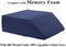 InteVision Ortho Bed Wedge Pillow with a 400 Thread Count, 100% Egyptian Cotton Cover (8" x 21" x 24")