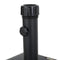 Great Deal Furniture | Hercules | Concrete Umbrella Base with Wheels | Square | 80LBS | in Black