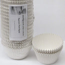 Decony White Jumbo Cupcake Muffin Baking Cup Liners size - 2 1/4" x 1 7/8" = 6'' - appx. 500 pack