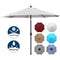 Blissun 9' Outdoor Market Patio Umbrella with Push Button Tilt and Crank, 8 Ribs (Tan)