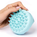 Desentie Hair Scalp Massager Exfoliating Personal Massager Brush With Silicone Spikes for Shampoo Scrubbing and Stimulating Hair Growth Green