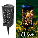 OxyLED Solar Path Lights, 8-Pack Solar Powered Garden Pathway Lights