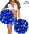 hatisan 4Pcs Large Cheerleader Pom Poms, Pom Poms Cheerleading Metallic Foil & Plastic Ring Pompoms Cheerleader, Cheerleading Poms Accessory Pompoms Cheer for Sports Team Spirit Cheering