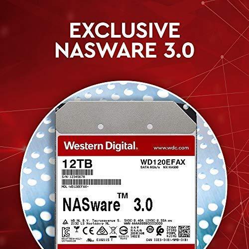 WD Red 2TB NAS Hard Drive - 5400 RPM Class, SATA 6 Gb/s, 64 MB Cache, 3.5" - WD20EFRX