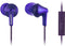 Panasonic ErgoFit In-Ear Earbud Headphones RP-HJE120-K (Black) Dynamic Crystal Clear Sound, Ergonomic Comfort-Fit