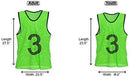 Unlimited Potential Nylon Mesh Scrimmage Team Practice Vests Pinnies Jerseys Bibs for Children Youth Sports Basketball, Soccer, Football, Volleyball (Pack of 12)