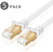 TNP Cat6 Ethernet Patch Cable (20 Inch) - Professional Gold Plated Snagless RJ45 Connector Computer Networking LAN Wire Cord Plug Premium Shielded Twisted Pair (Orange)