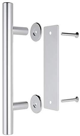 SMARTSTANDARD 12" Flush Set Stainless Steel Pull Door Hardware Handle