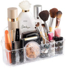 Clear Cosmetic Storage Organizer - Easily Organize Your Cosmetics, Jewelry and Hair Accessories. Looks Elegant Sitting on Your Vanity, Bathroom Counter or Dresser. Clear Design for Easy Visibility.