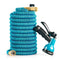 Expandable, Flexible and Retractable Garden Hose: 50 Foot Lightweight No Kink Hose with Solid Brass Fittings and 8-Pattern High Pressure Spray Nozzle