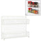 Country Style Black Dual Tier Wire Kitchen Counter-top or Wall Mount Spice Rack Jars Storage Organizer