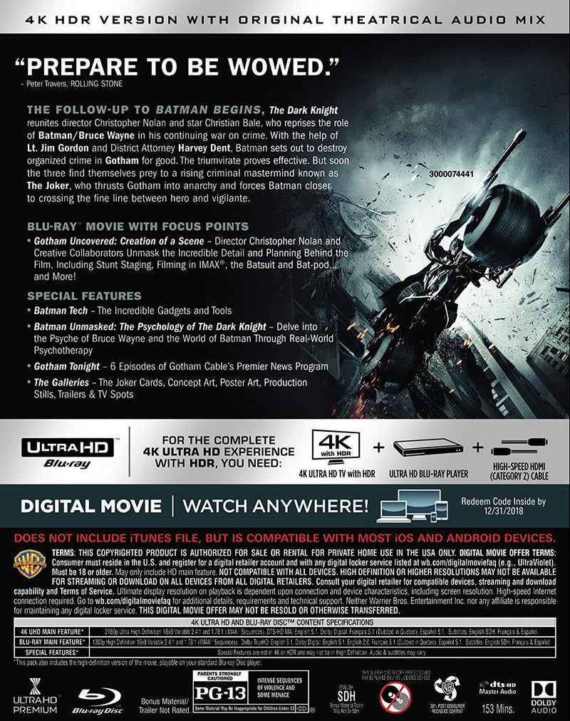 The Dark Knight (4K Ultra HD)
