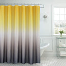 Creative Home Ideas Ombre Textured Shower Curtain with Beaded Rings, Dark Grey