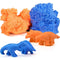 Kids Modeling Clay Molding Putty – Fluffy Floof Like Kinetic Magnetic Sand w/ 10 Animal Molds Accessories, Play Dough Sensory Fidget Girls Boys Toys