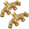 Morvat Heavy Duty Brass Garden Hose Connector Tap Splitter (4-Way)