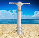Sandy Dunes Beach Umbrella Sand Anchor | One-Size-Fits-All | Extra Strong, 3-Tier Screw To Withstand Tough Winds