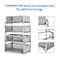 Simple Trending Stackable 2-Tier Under Sink Cabinet Organizer with Sliding Storage Drawer, Silver